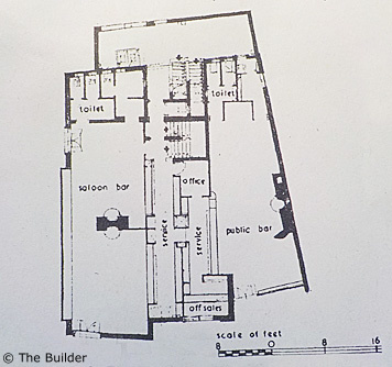 Plan from The Builder, August 1951.  by The Builder. Published on 